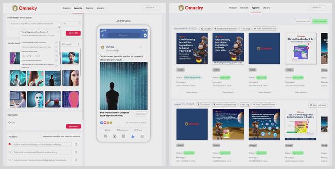 Omnekyk1体育娱乐平台利用AI为客户生成社交媒体广告(图2)